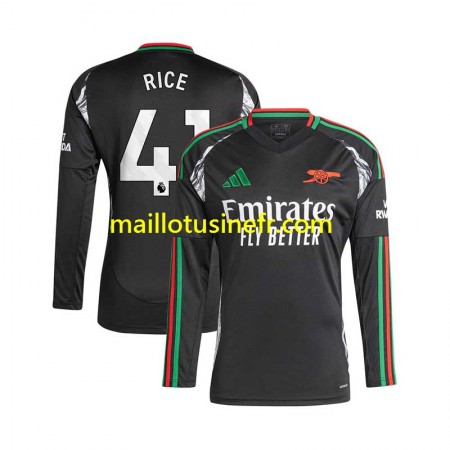 Maillot de Foot Arsenal Rice 41 Extérieur 2024-25 Manches Longues Maillot de Foot Arsenal Rice 41 Extérieur 2024-25 Manches Longues